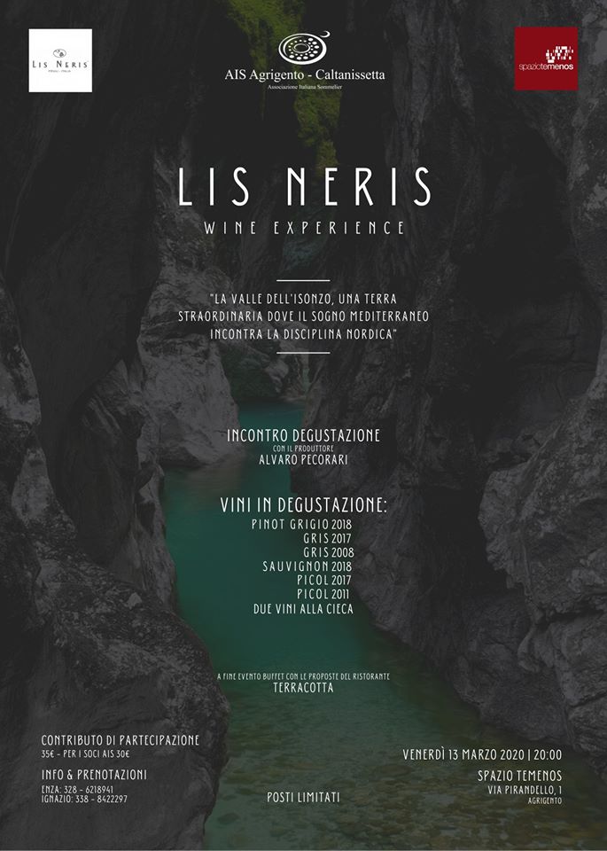 AGRIGENTO - Lis Neris Wine Experience - 13 Marzo 2020