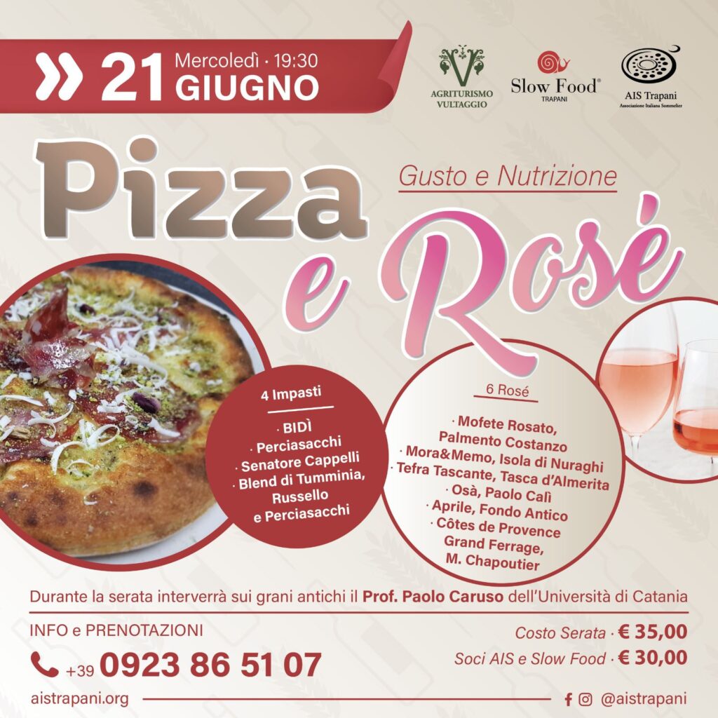 Pizza e Rosé · tra Gusto e Nutrizione